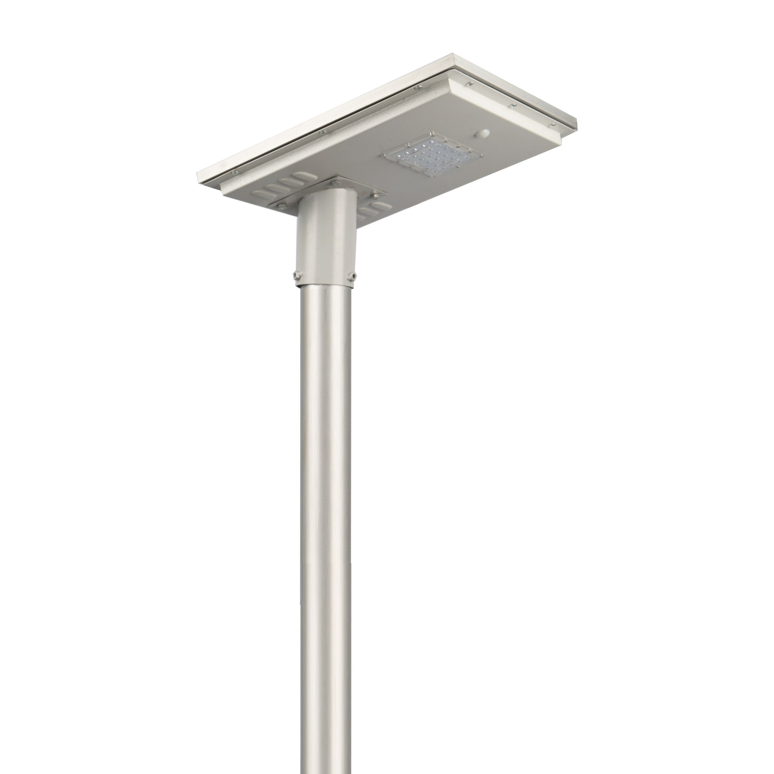All In One Solar Street Light Lens Model 7 Watt Light 12.8V 6Ah Battery 40W Solar Panel