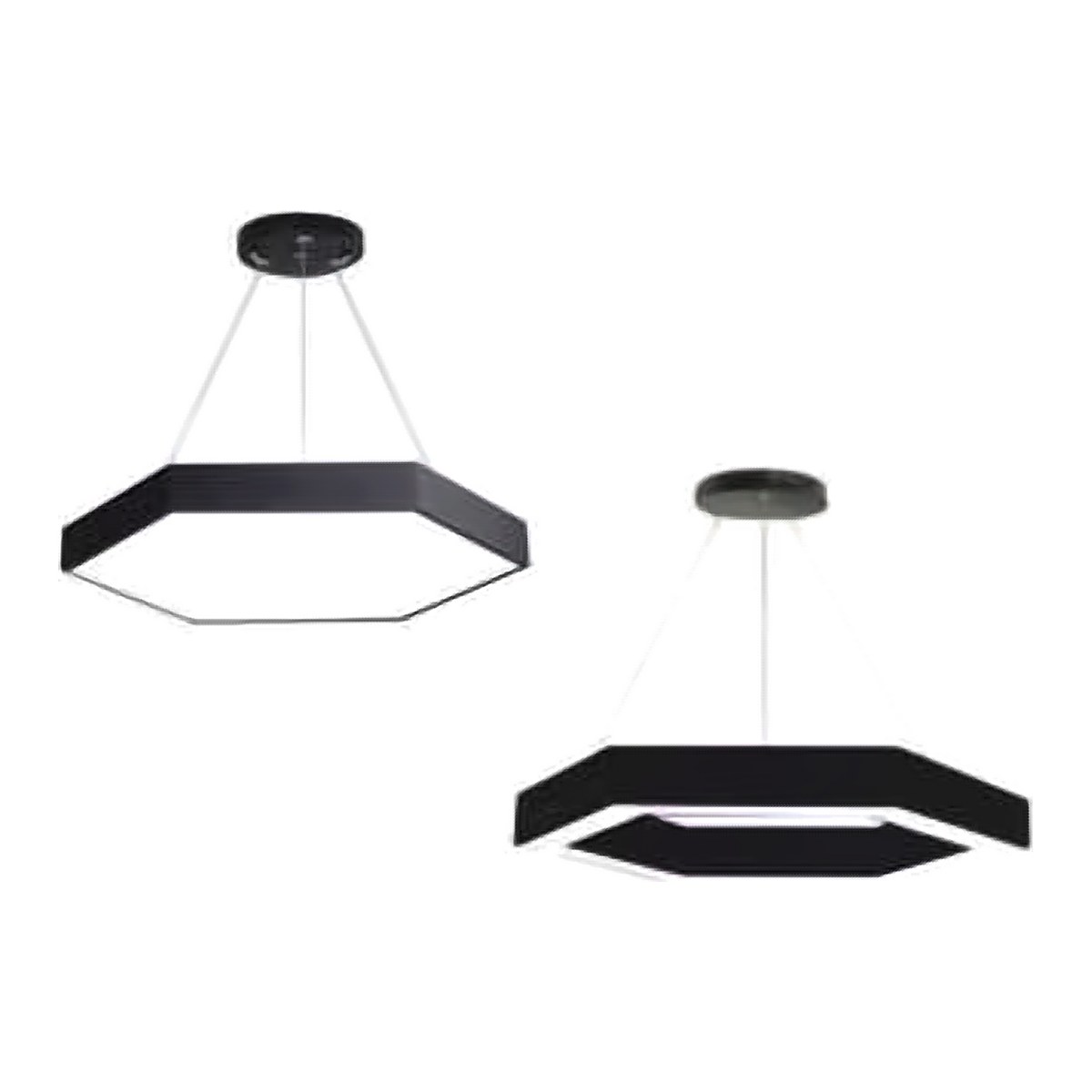 Glannu Linear - Hexa - Moon - Ring LED Linear Light 24 W 1 Feet - Moon (solid)