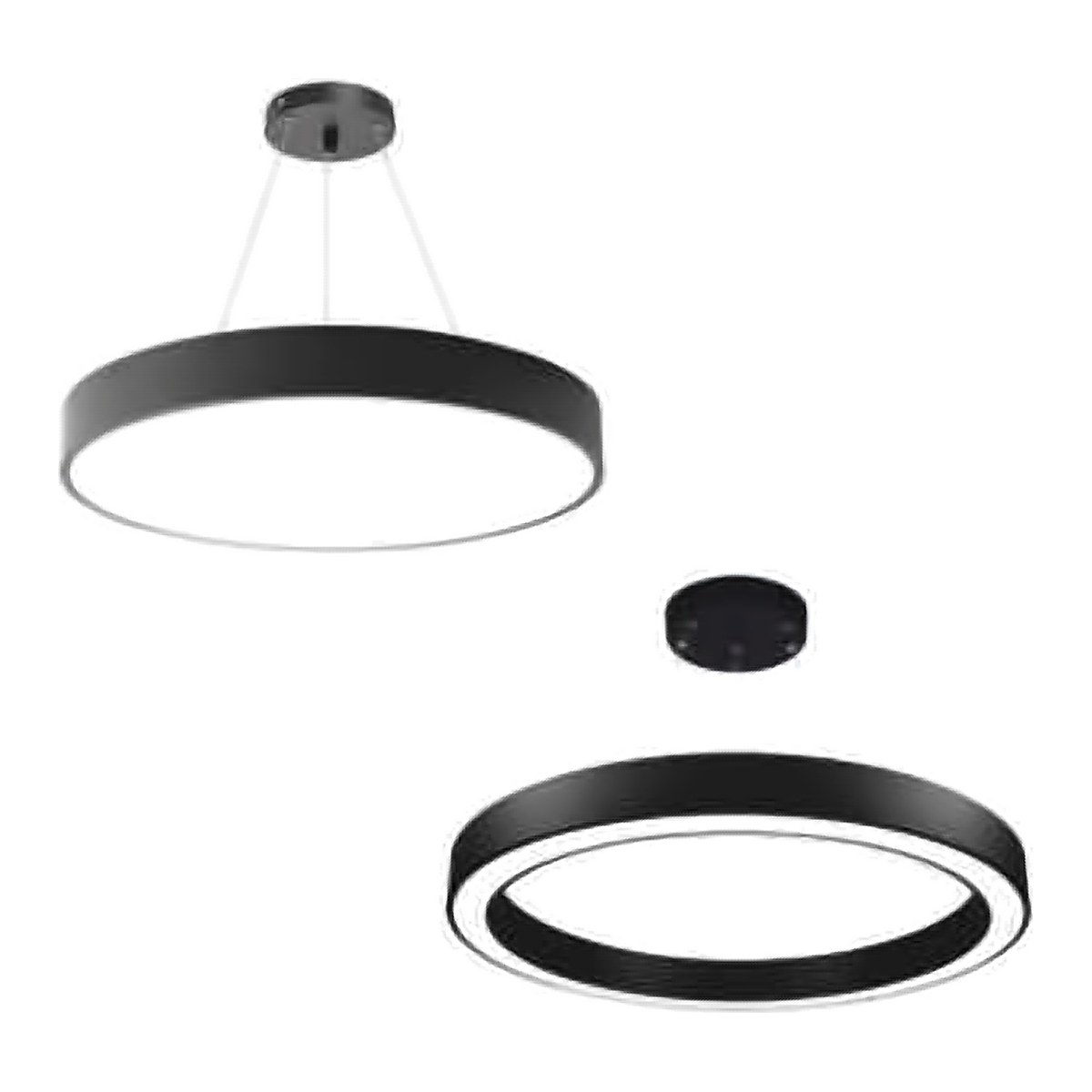 Glannu Linear - Moon - Ring LED Linear Light 24 W 1 Feet - Moon (solid)