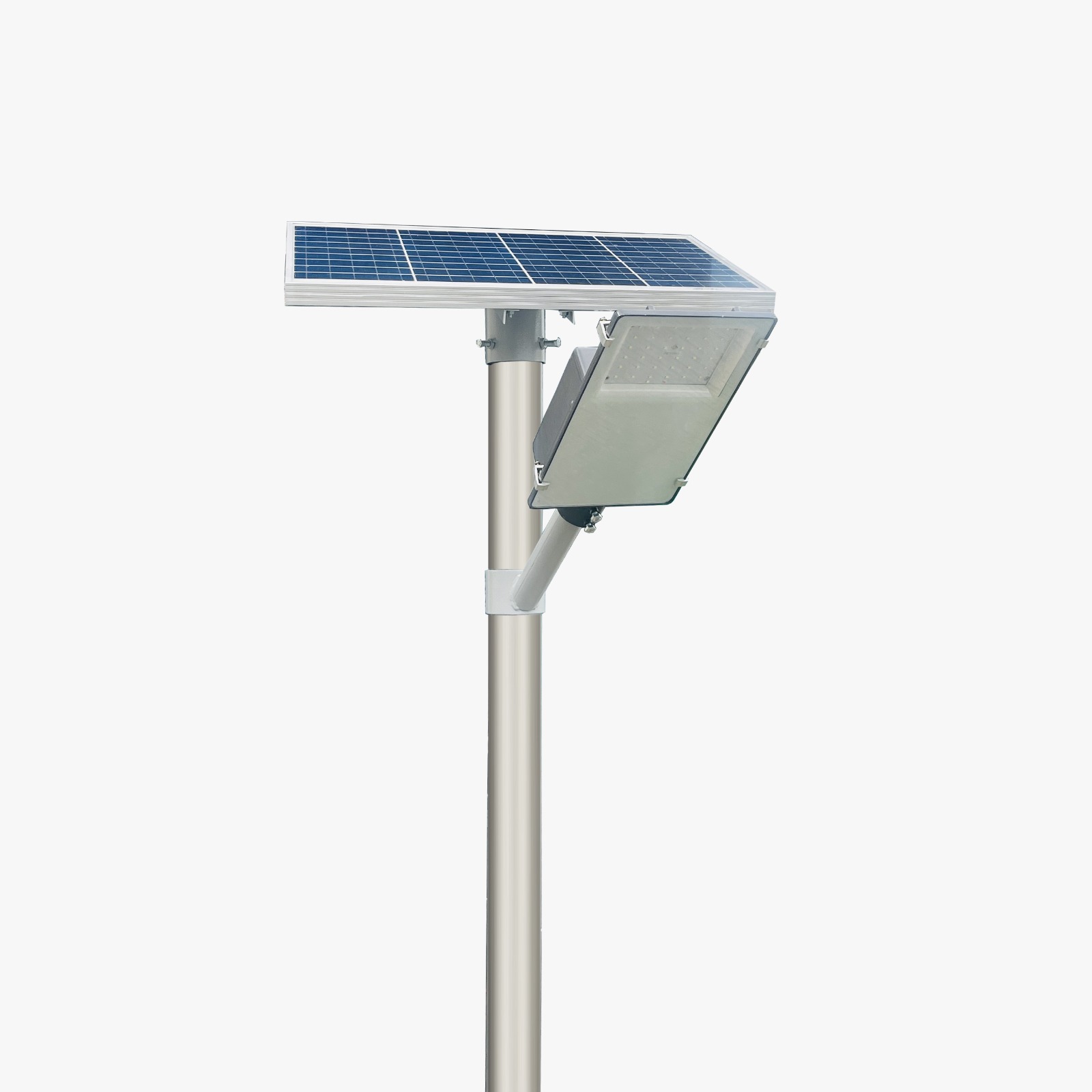 Semi Integrated Solar Street Light Glass Model 9 Watt Light 12.8V 18Ah Battery 40W Solar Panel 2