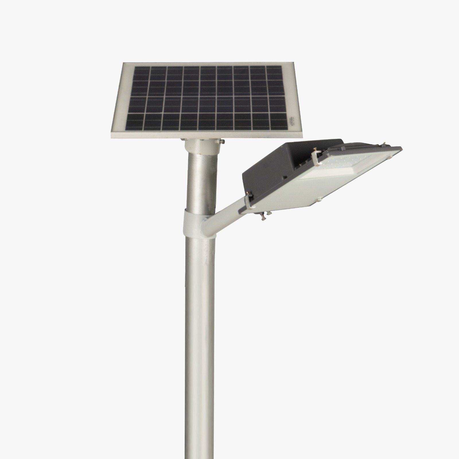 Semi Integrated Solar Street Light Glass Model 24 Watt Light 12.8V 24Ah Battery 60W Solar Panel 2