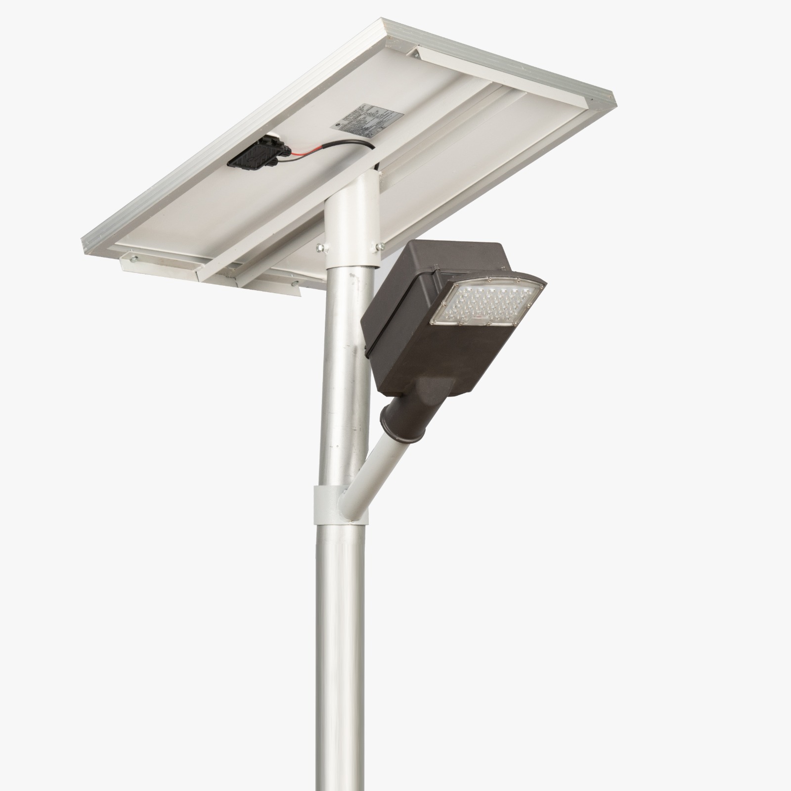 Semi Integrated Solar Street Light Lens Model 20 Watt Light 12.8V 18Ah Battery 50W Solar Panel 2