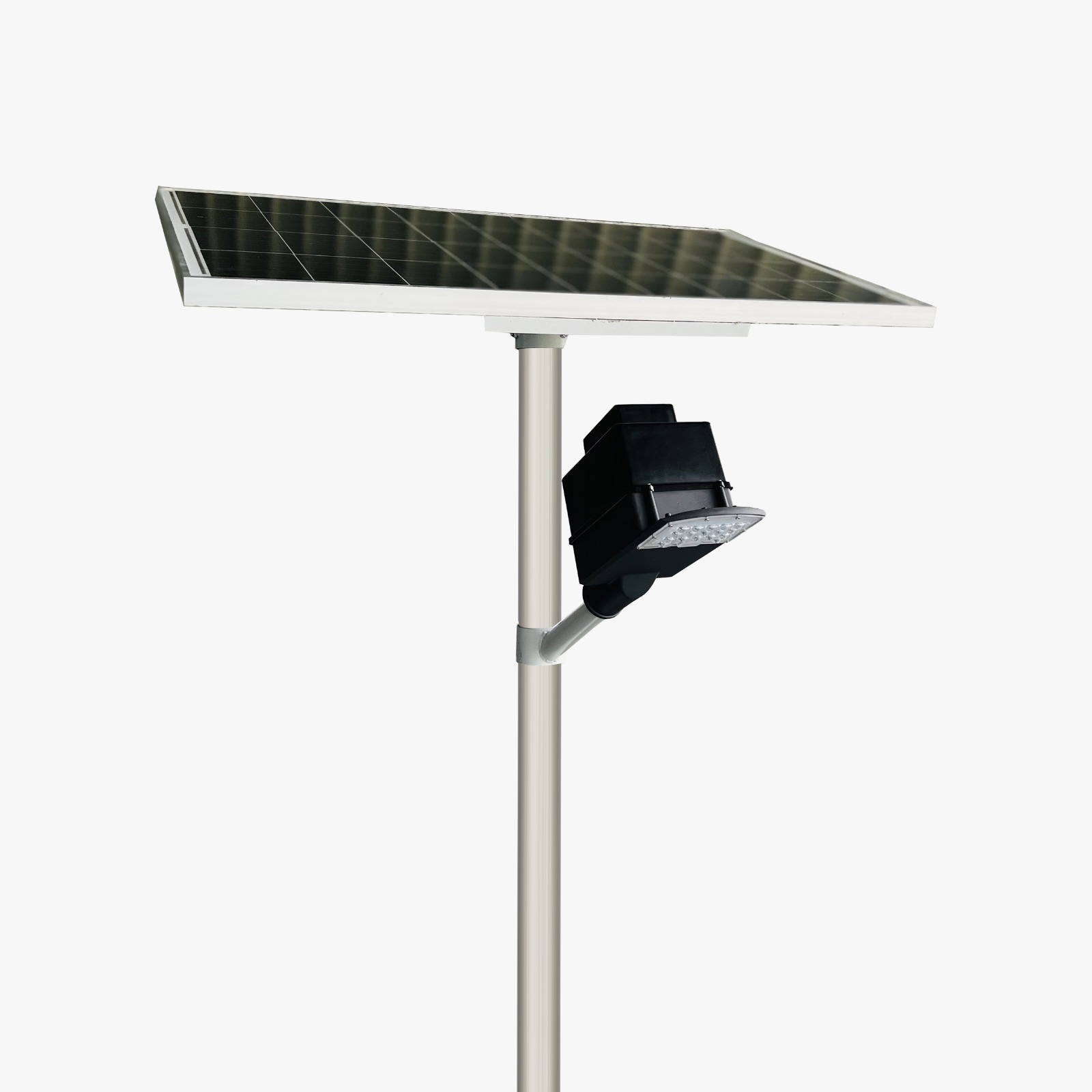 Semi Integrated Solar Street Light Lens Model 12 Watt Light 12.8V 30Ah Battery 75W Solar Panel 2