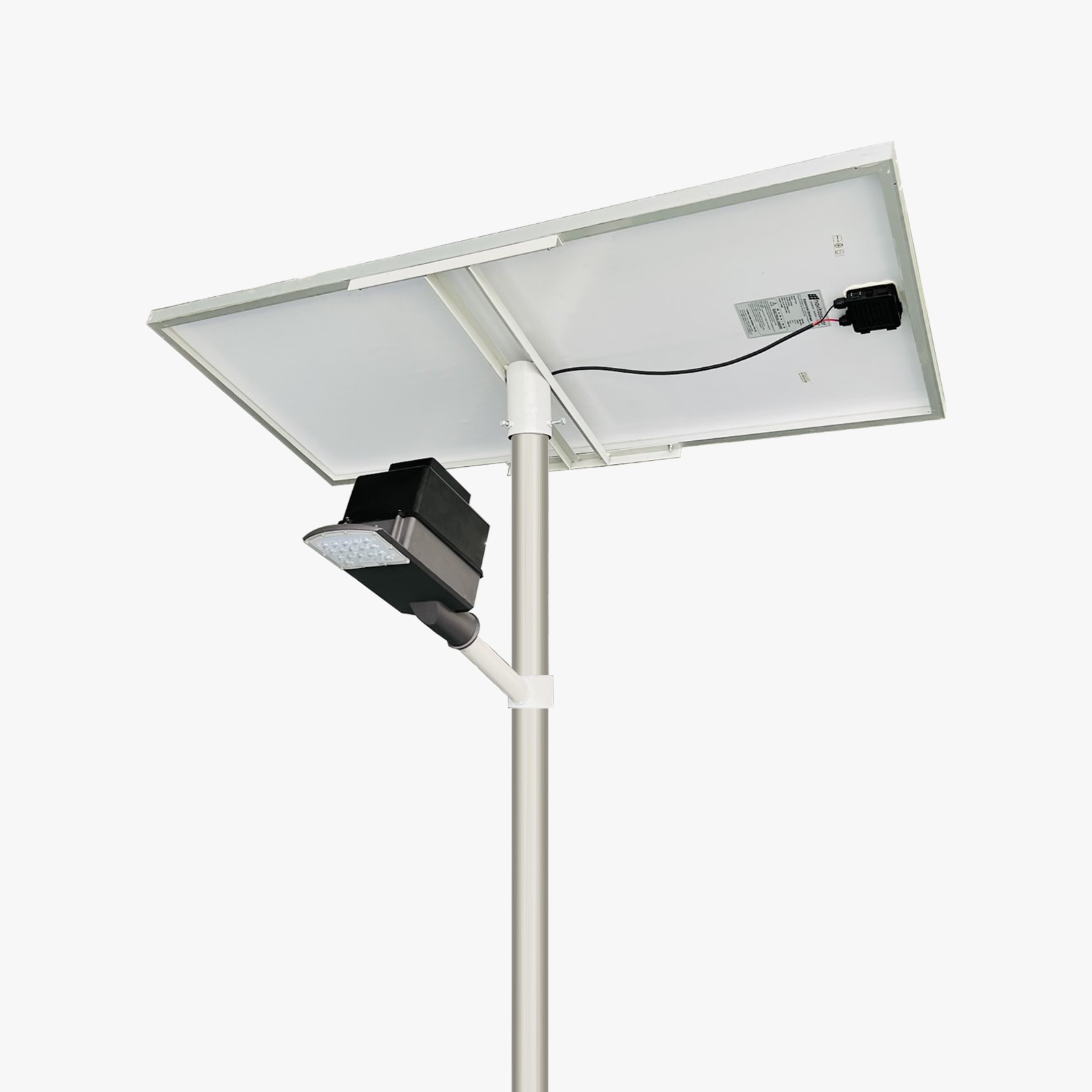 Semi Integrated Solar Street Light Lens Model 12 Watt Light 12.8V 30Ah Battery 75W Solar Panel 3