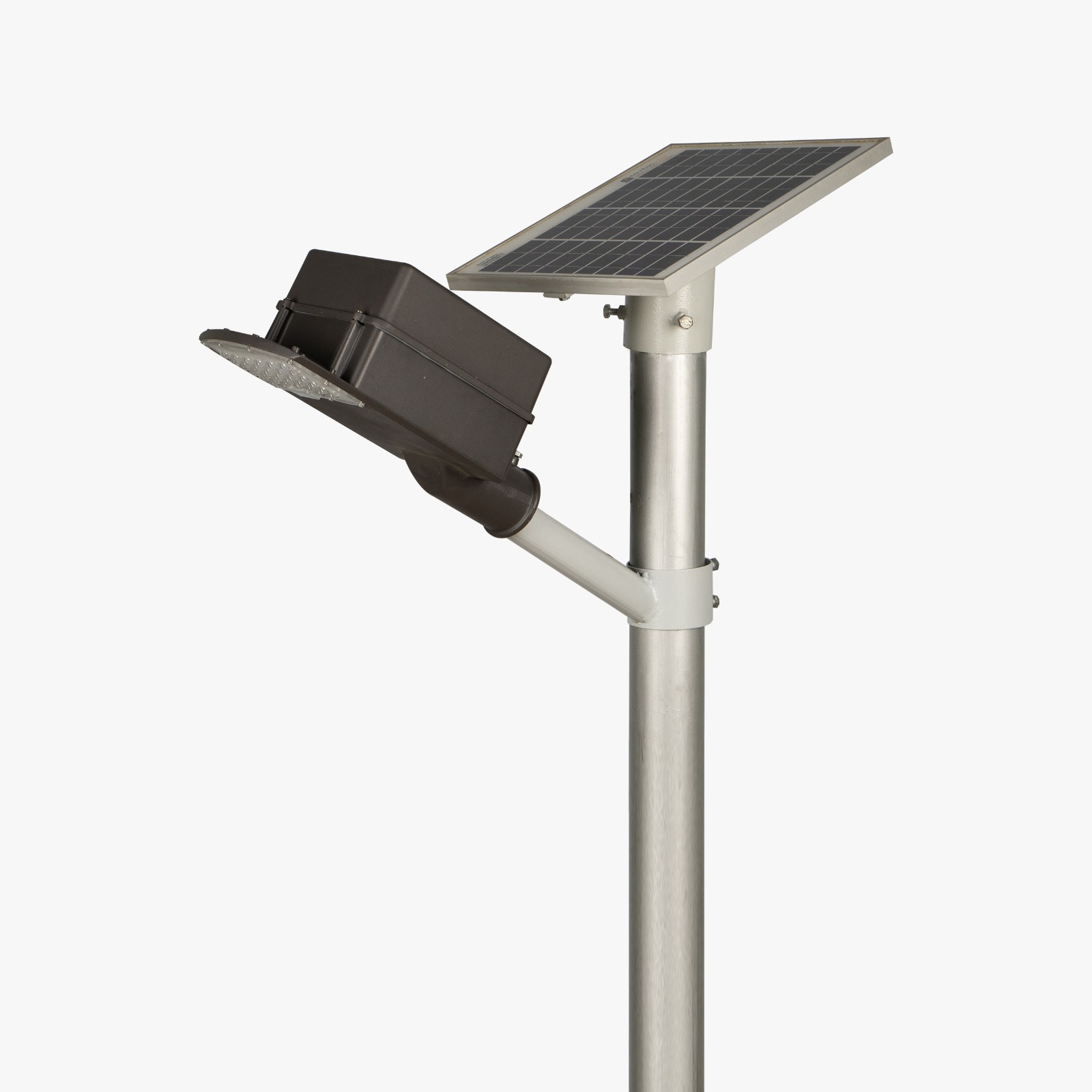 Semi Integrated Hybrid Solar Street Light Lens Model 60 Watt Light 12.8V 54Ah Battery 165W Solar Panel 2