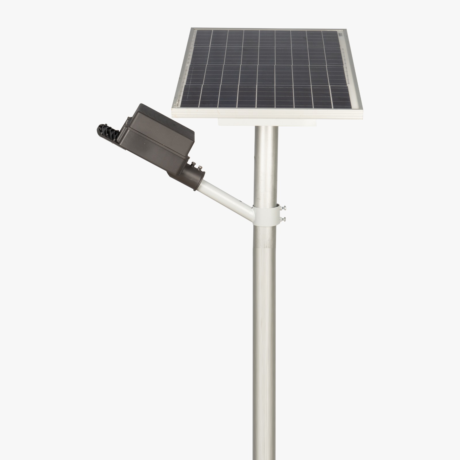 Semi Integrated Hybrid Solar Street Light Lens Model 60 Watt Light 12.8V 54Ah Battery 165W Solar Panel 3