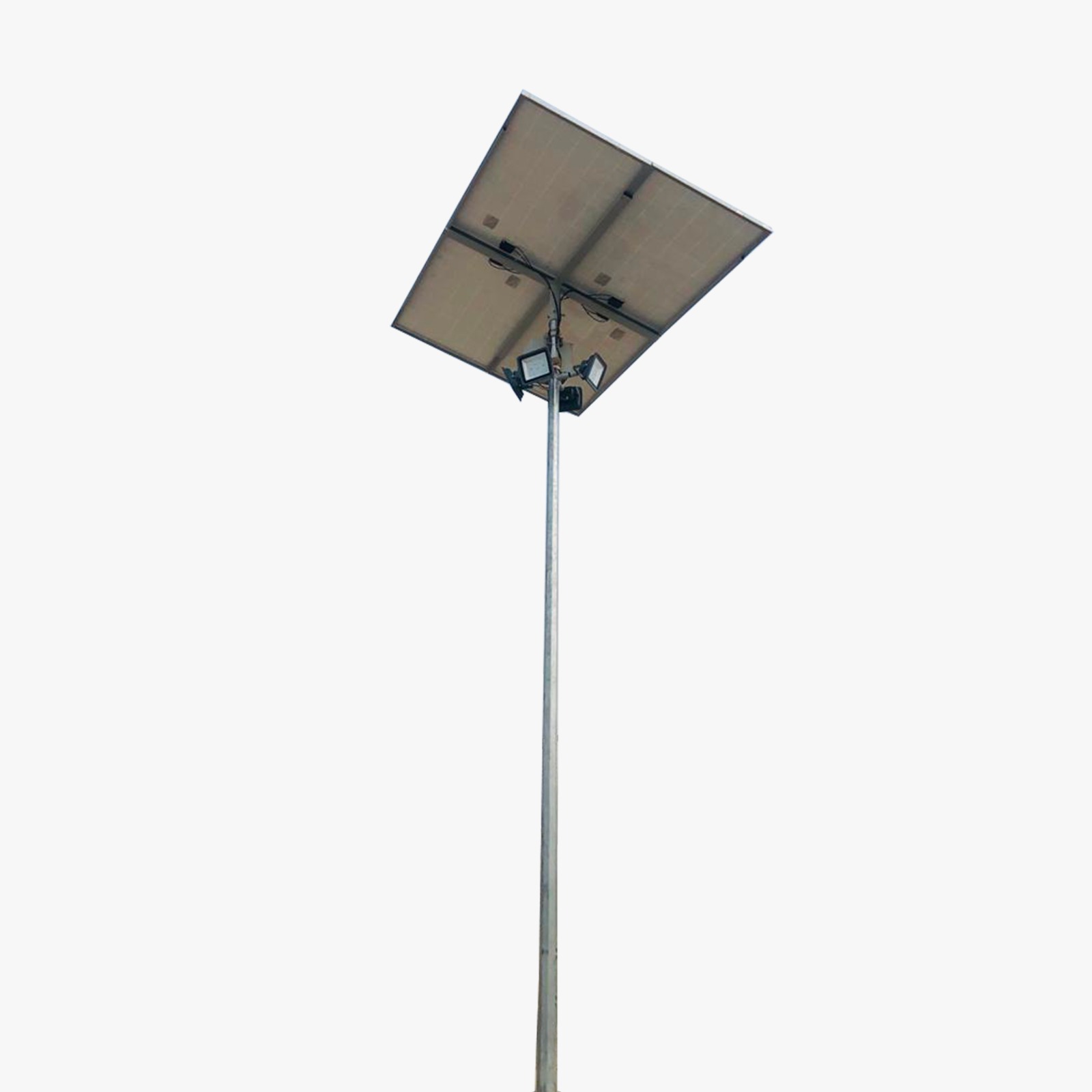 Solar Flood Light High Mast 100W x 4 Light 25.6V 60Ah x 4 Battery 400Wp x 4 Solar Panel (One Day Autonomy) 3